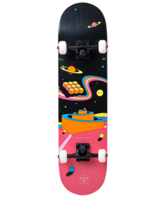 Скейтборд Ridex Pluto 81х20 см, черный/розовый
