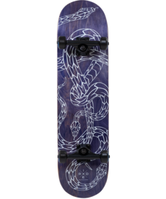 Скейтборд Ridex Tempt 80х20,5 см, черный/голубой/белый