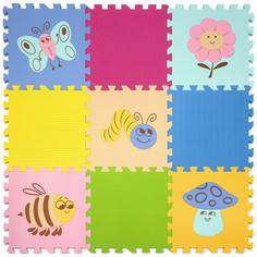 Коврик-пазл 12" Funkids "Окружающий Мир", серия NT, толщина 15 мм (03 Поляна), 9 плит