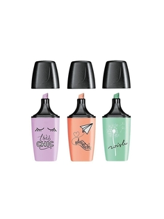 Текстовыделители Stabilo Boss Mini Pastellove, 3 цвета