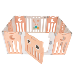 PITUSO Детский ограждение-манеж Сова, Персик/бел.(без шаров) (143х106х63h)