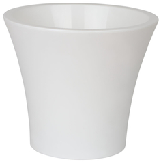 Горшок Live-in-green Сити с вкладкой белый 15 см