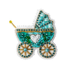 Набор для изготовления броши Crystal Art Коляска БП304 65х65 см