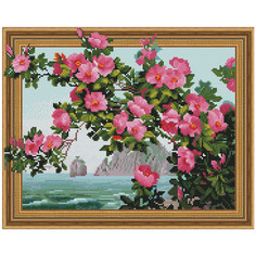 Картина мозаикой 3D, с нанесенной рамкой Molly Морской пейзаж KM0771, 38 цветов, 40х50 см