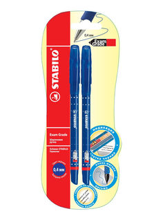 Набор шариковых ручек Exam Grade STABILO 588/41-2В, синяя