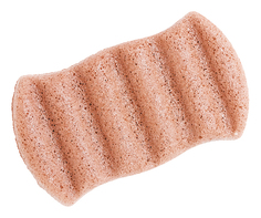 Спонж для умывания The Konjac Sponge Co Wave Body Pink Clay