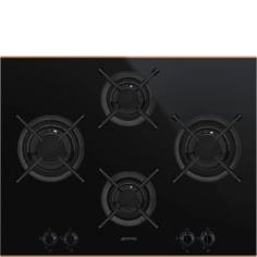 Встраиваемая газовая панель Smeg PV664LCNR Black