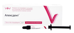 Паста для пломбирования Апексдент без йодоформа 2,2 г Владмива