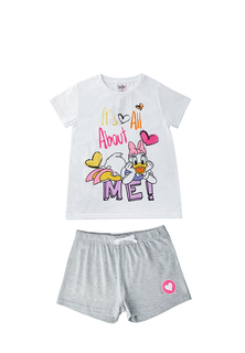 Пижама детская Minnie Mouse SS22MM19 цв. белый, светло-серый р. 146