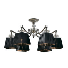 Потолочная люстра Lumien Hall FABRIANO LH1055/6C-NK-BK