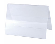 Табличка информационная BRAUBERG, 210х150 мм (домик), настольная, двухсторонняя, оргстекло Greenwich Line