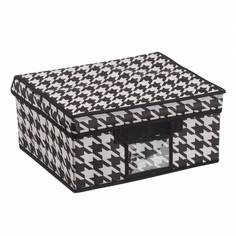 Короб для хранения "Пепита", 33x28x15, черно-белый, UC-48 Handy Home