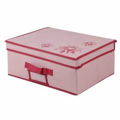 Короб для хранения "Хризантема", Д400 Ш300 В160, розовый, бордовый, UC-80 Handy Home