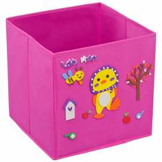 Кофр с аппликацией "Утенок", Д300 Ш300 В300, розовый, UC-116 Handy Home