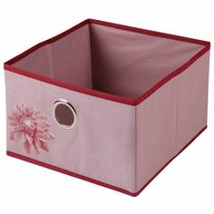 Короб для хранения "Хризантема", Д280 Ш280 В180, розовый, бордовый, UC-83 Handy Home