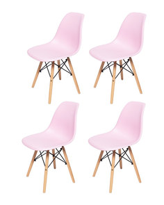 Комплект стульев для кухни из 4-х штук. ЦМ Eames SC - 001 розовый