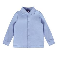 Рубашка детская для мальчиков Мамуляндия 21-1014-2 База Цвет голубой размер 128