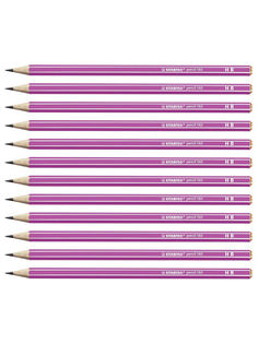 Карандаш чернографитный HB STABILO Pencil, 12шт 160/01-HB