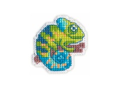 Набор для вышивания Овен «Значок. Хамелеон» 1215