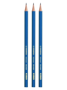 Карандаш чернографитный 2B STABILO Schwan, 3шт 306/2B/020-3B