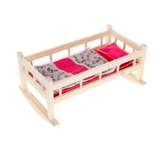 Деревянная кроватка-качалка для кукол №11 mimoplay-3080 ИП Ясюкевич