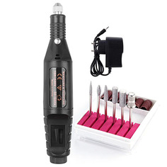 Аппарат для маникюра Ice Nova, Фрезер-ручка + набор фрез, черный Xnail
