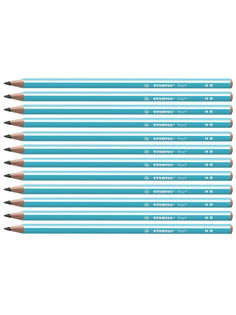Карандаш чернографитный HB STABILO Trio, 12шт 369/02-HB