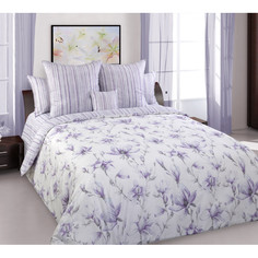 Пододеяльник 175х215 сатин Ульяна 3 фиол Текс Дизайн