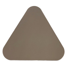Подставка под бокалы треугольная двусторонняя ADJ 12х12 см, кожа натуральная, капучино