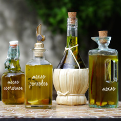 Наклейки на банки VEROL Кухня 130 шт. стикеры на бутылки, контейнеры, декор для кухни