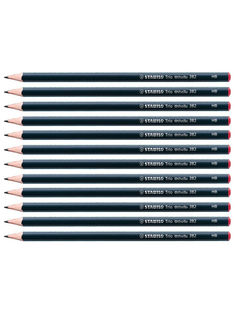 Карандаш чернографитный HB STABILO Othello Trio, 12шт 382/HB