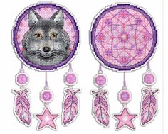 Набор для вышивания Жар-птица (МП-студия) «Ловец снов. Волк». Р-303