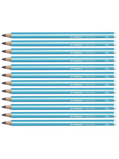 Карандаш чернографитный HB STABILO Trio, 12шт 399/02-HB