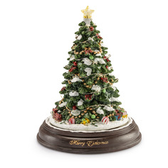 Шкатулка музыкальная с подсветкой Lamart Noel Ель 31 см, п/к