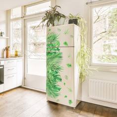Наклейки на холодильник VEROL «Тропические листья»