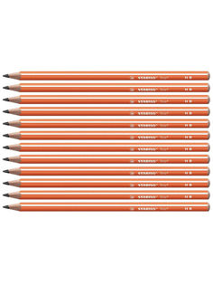 Карандаш чернографитный HB STABILO Trio, 12шт 369/03-HB