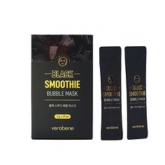 Очищающая маска с черным комплексом Verobene Black Smoothie Bubble Mask Пузырьковая, 5 шт