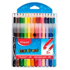 Набор для рисования Maped 1238414 Colorpeps 12 фломастеров 15 цветных карандашей