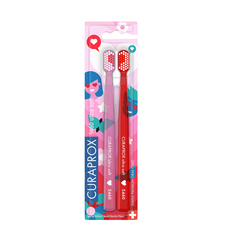 Зубные щетки Curaprox Ultrasoft Duo Love 2021, 2 шт