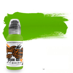 Краска для тату World Famous Northern Lights Green, 15 мл, зеленая