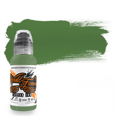Краска для тату World Famous Pancho Medium Green, 30 мл, зеленая