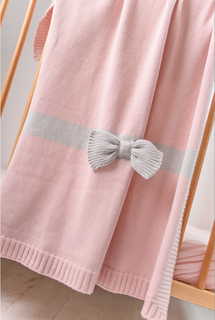 Одеяло Bizzi Growin (Биззи Гровин) Bow Detail 70*90 вязанное BG034