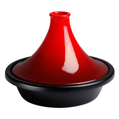 Сковорода с крышкой 31см "Тажин" Le Creuset (вишневый)