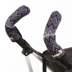 Чехлы Choopie CityGrips (Сити Грипс) на ручки для коляски-трости 317/9488 ZigZag Black