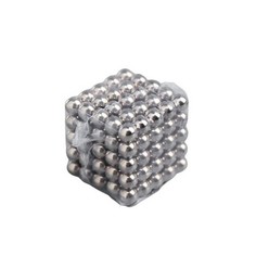 Головоломка КНР антистресс, магнит, 125 шариков, D 0,6 см, серебро 710855