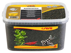 Грунт натуральный для аквариума Gravel Anthracite (Антрацит) d 1-3 мм 6 л Sera