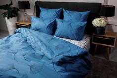 Постельное Белье Ночь Нежна "Гинго" 9724-1+9725-1 Поплин 2 сп. (50х70)