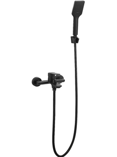 Смеситель для ванн ESKO "Singapore black" SB54, короткий излив, c аксессуарами, черный ЕСКО