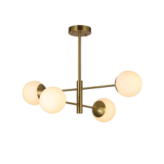 Потолочная люстра на штанге 4 плафона золото F-Promo Gutta 2854-4P