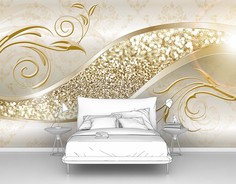 Фотообои флизелиновые Первое Ателье "Узор со стразами" 200х125 см